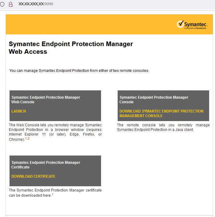 Install Symantec Endpoint Protection Manager Remote Console